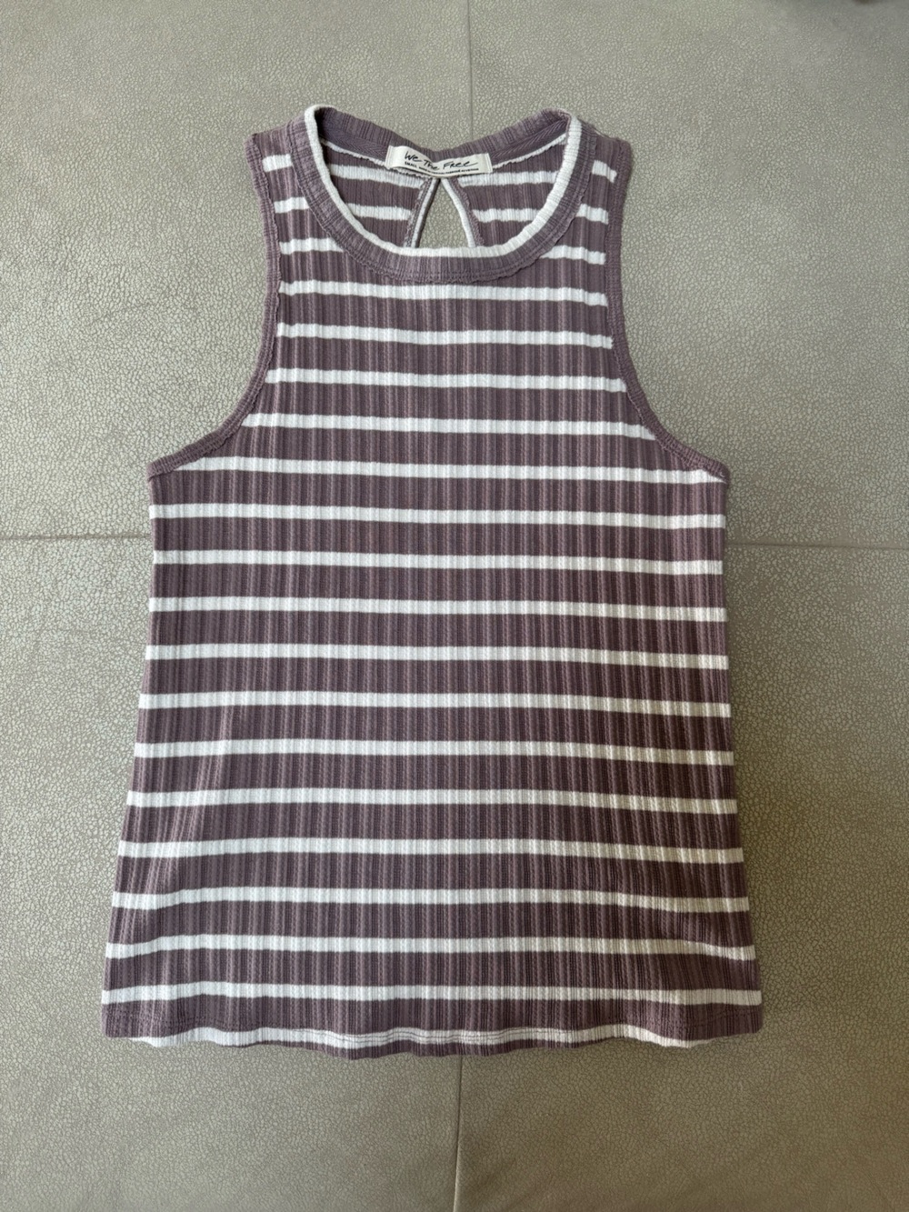 Free People - Sleeveless Ribbed Stripe Tank Top